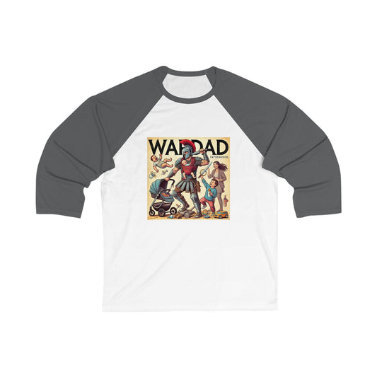 🔥 WarDad 3/4 Sleeve Baseball Tee – Comic Edition 🔥