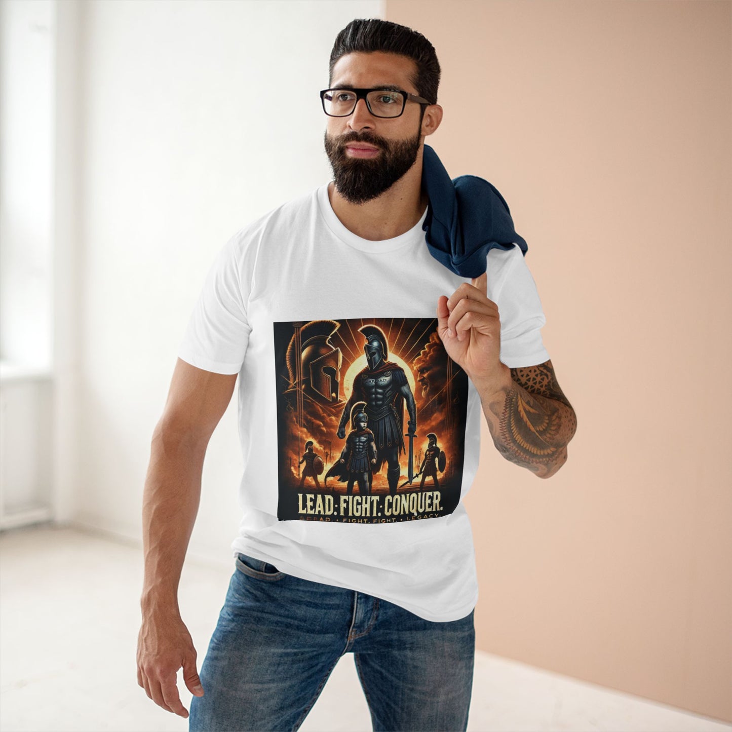 WarDad Spartan Warrior T-Shirt 2nd edition– Lead. Fight. Conquer.