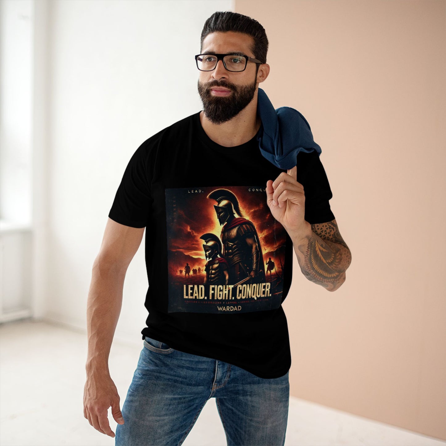 WarDad Spartan Warrior T-Shirt – Lead. Fight. Conquer.