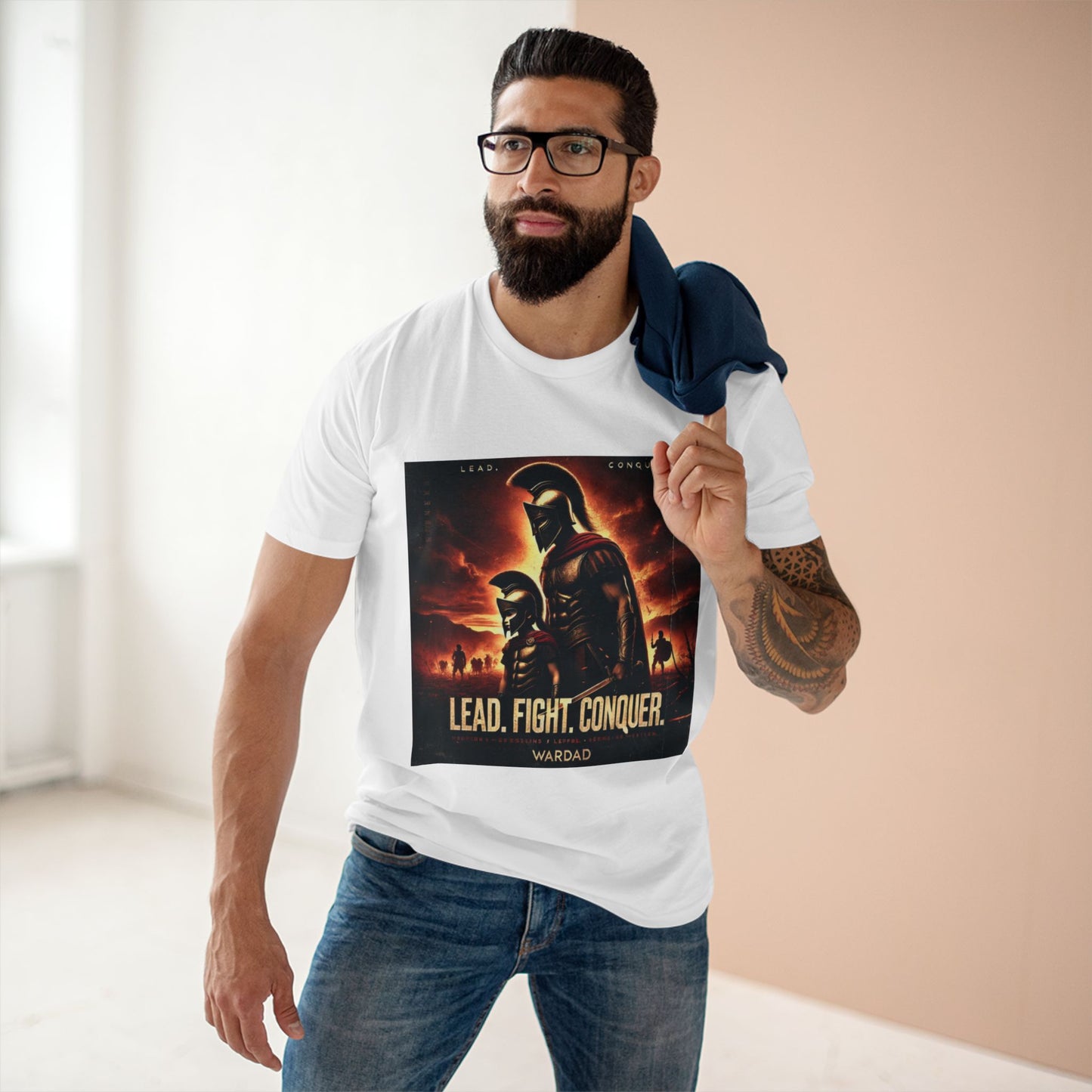 WarDad Spartan Warrior T-Shirt – Lead. Fight. Conquer.