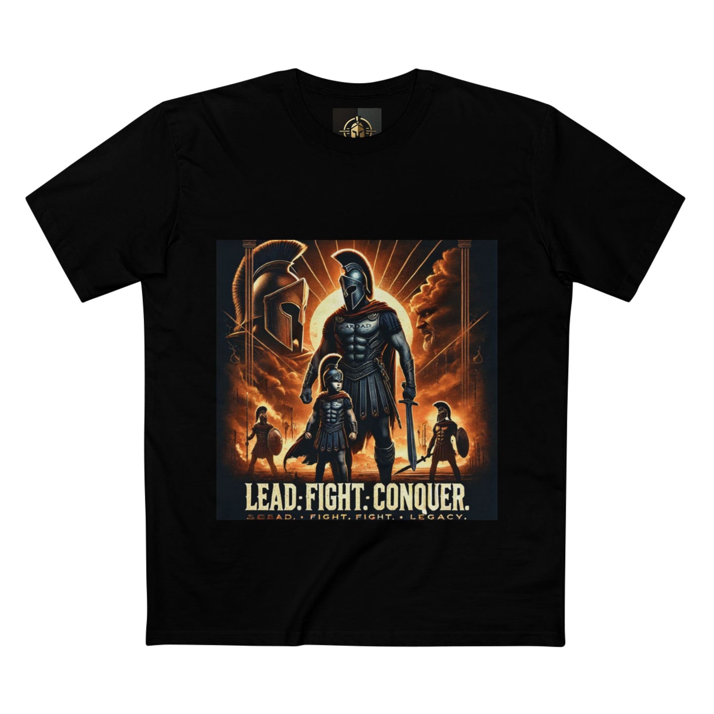 WarDad Spartan Warrior T-Shirt 2nd edition– Lead. Fight. Conquer.