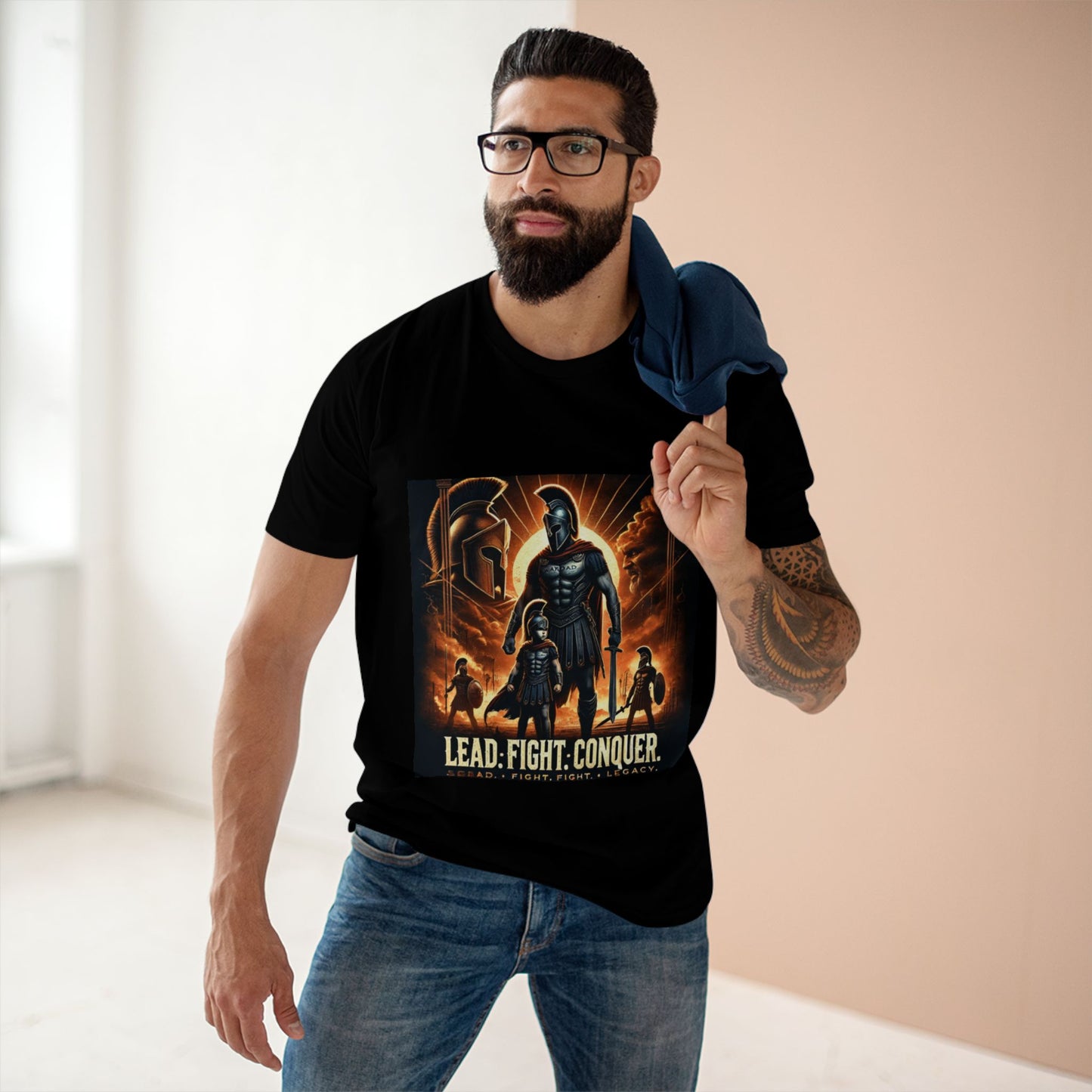 WarDad Spartan Warrior T-Shirt 2nd edition– Lead. Fight. Conquer.