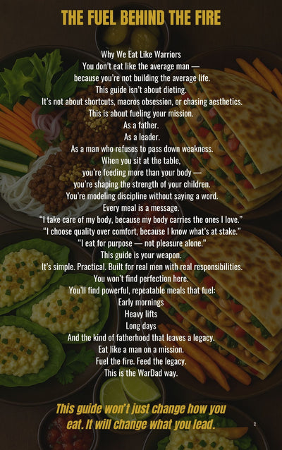 WarDad Cookbook #1: Fuel Like a Warrior