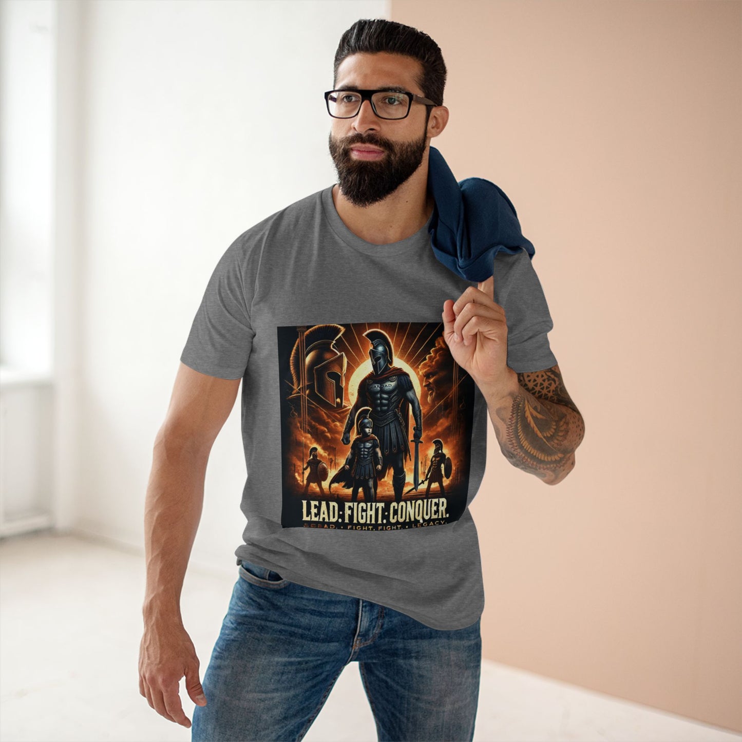 WarDad Spartan Warrior T-Shirt 2nd edition– Lead. Fight. Conquer.