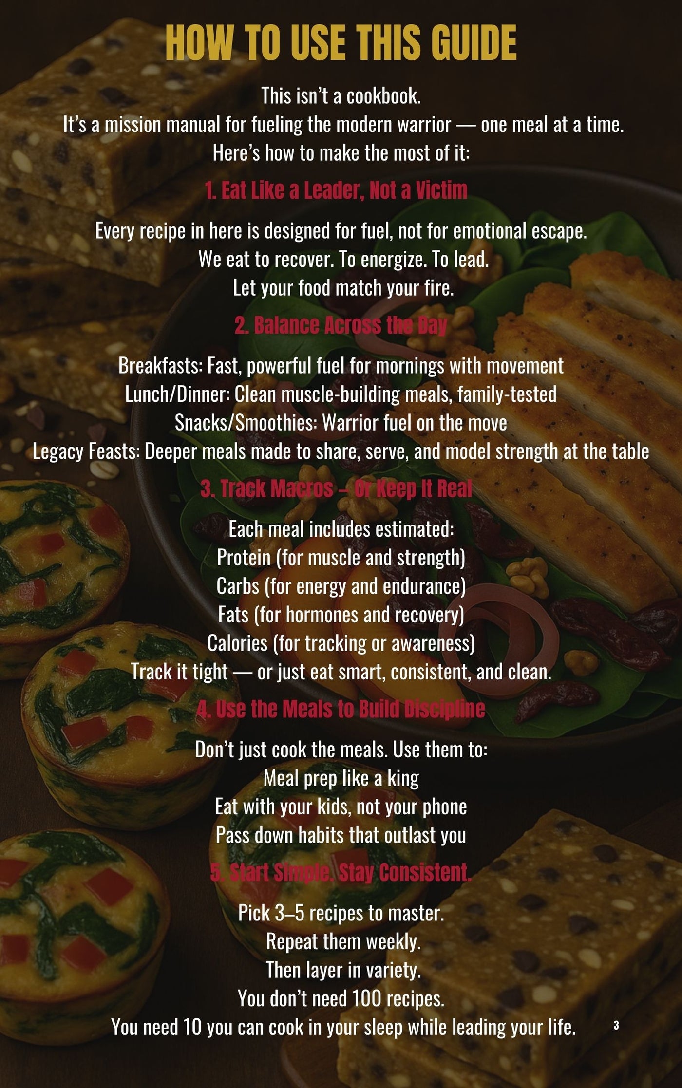 WarDad Cookbook #1: Fuel Like a Warrior