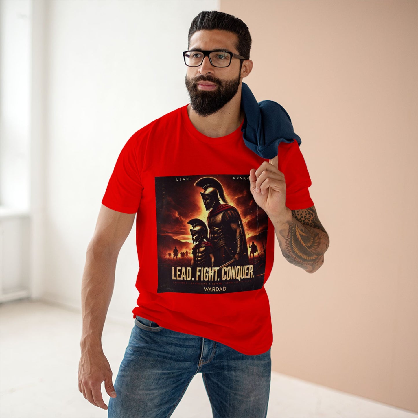 WarDad Spartan Warrior T-Shirt – Lead. Fight. Conquer.