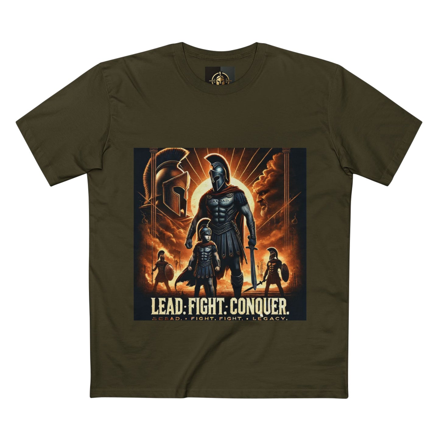 WarDad Spartan Warrior T-Shirt 2nd edition– Lead. Fight. Conquer.