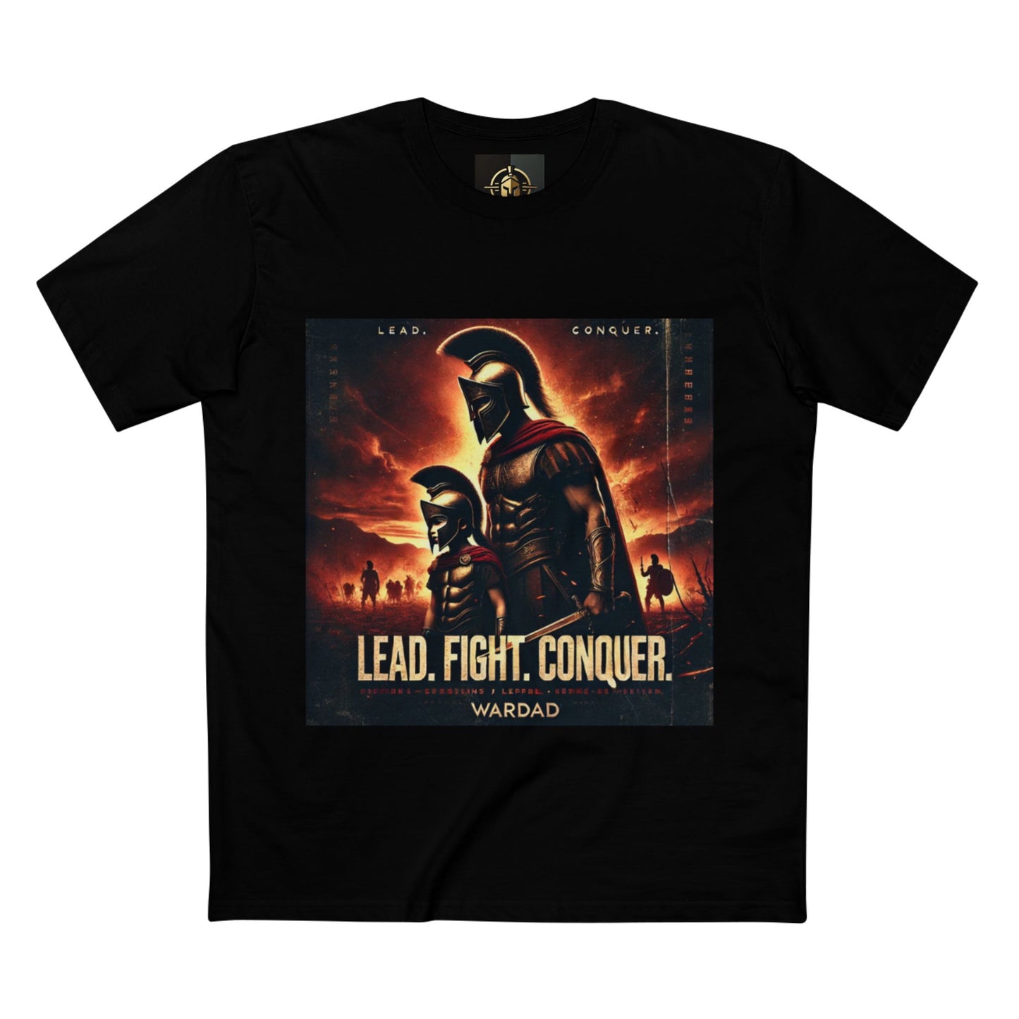 WarDad Spartan Warrior T-Shirt – Lead. Fight. Conquer.