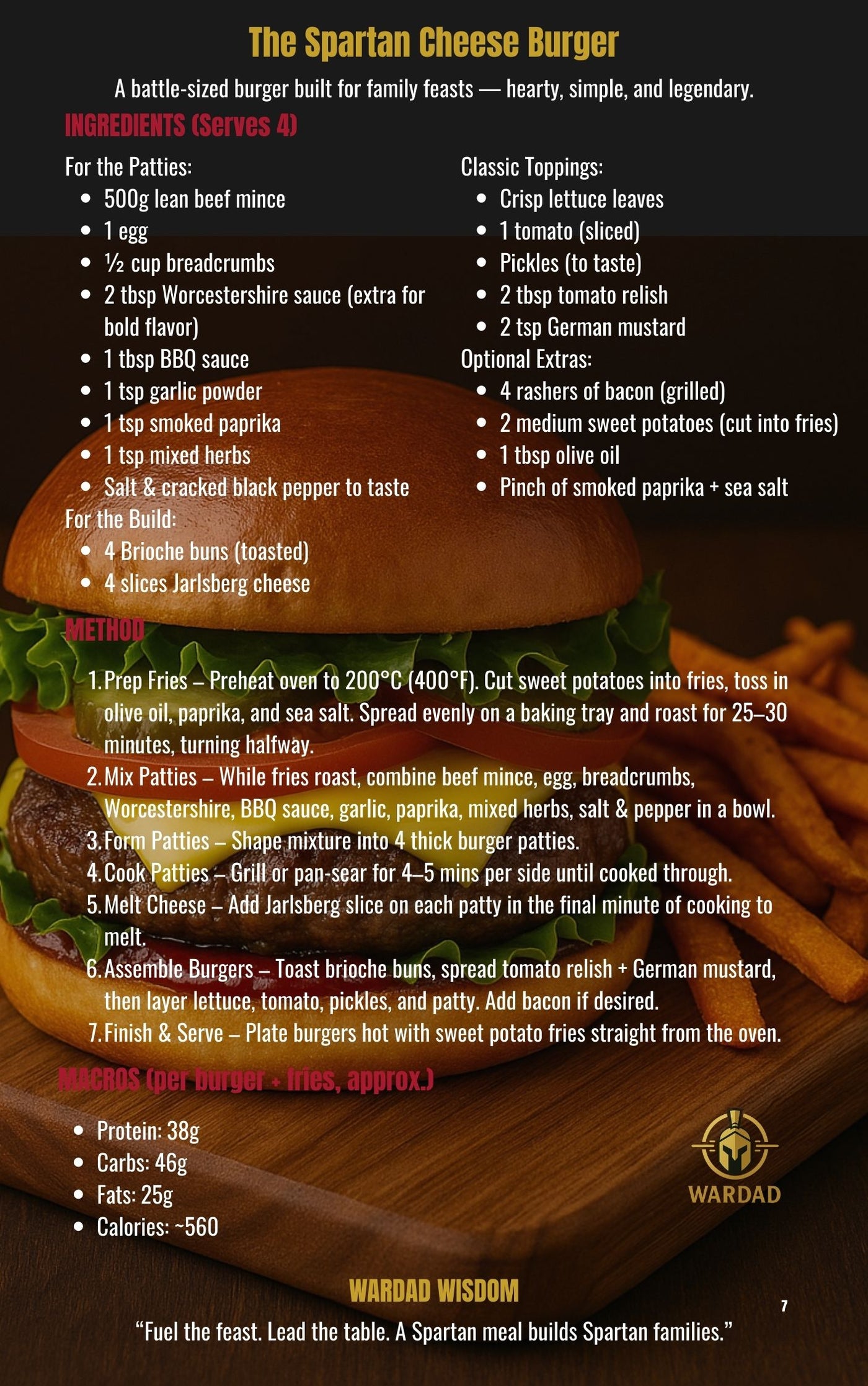 WarDad Cookbook #1: Fuel Like a Warrior